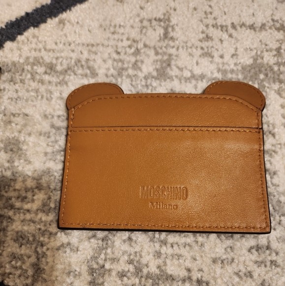 MOSCHINO Brown Teddy Bear Card Holder - Picture 6 of 6